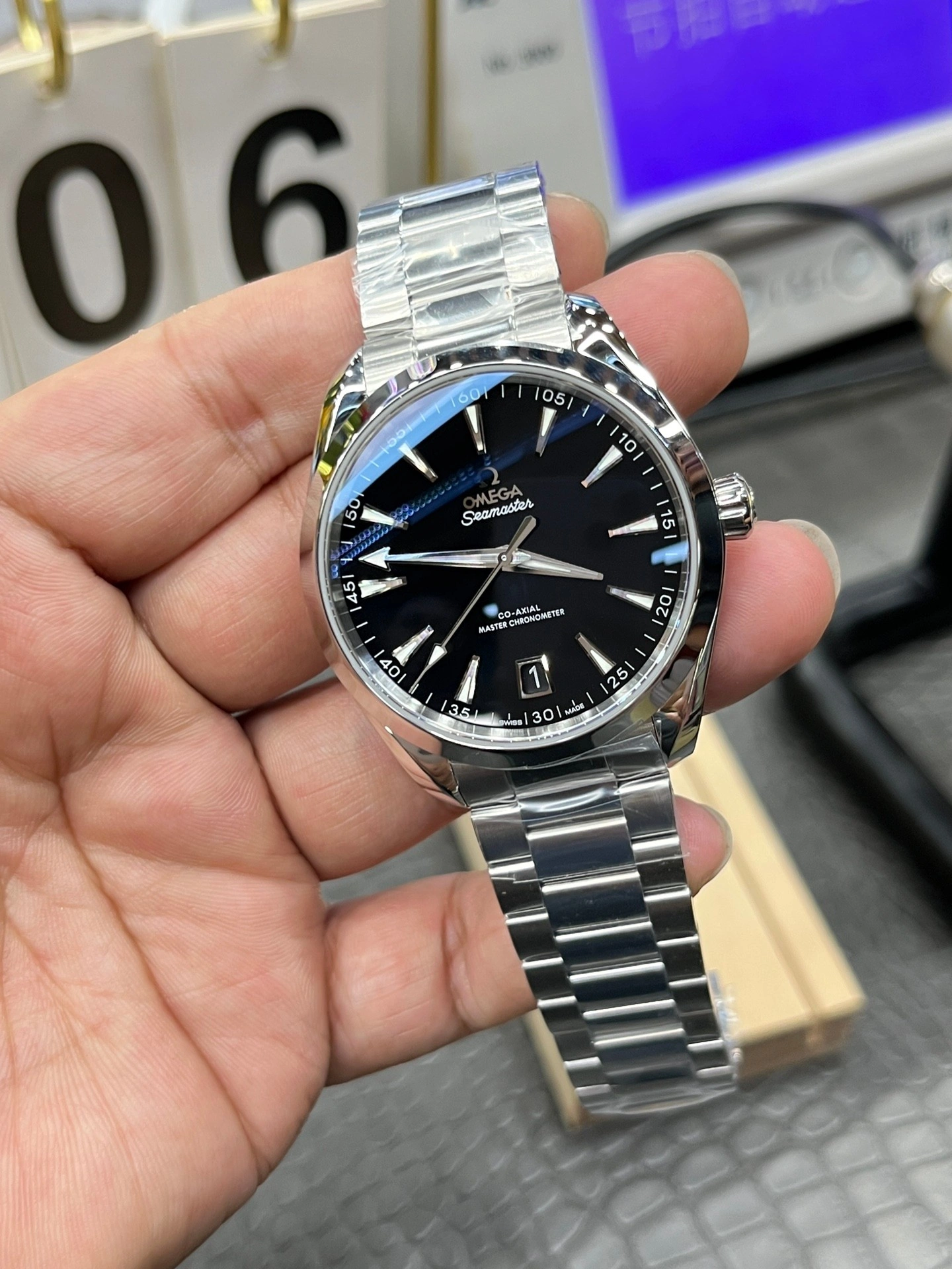 CBD Factory Omega Seamaster Aqua Terra 150M 41mm Black Lacquer Dial (220.10.41.21.01.002) 1:1 Super Clone – DD8900 Movement Stretchable 258